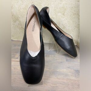 EMPRESS NEW Comfi Flat Black Leather Ballet  Women’s Size 41 US size 10